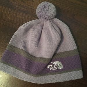 Lavender winter hat by The North Face
